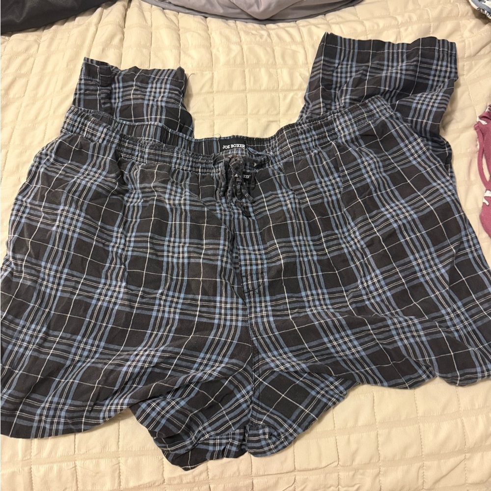 Plaid Shorts with Elastic Waistband
